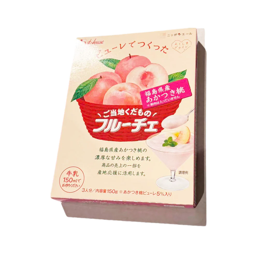 House Fruche Peach Milk Jelly Dessert Mix 150g – Limited Edition Fukushima Akatsuki Peach