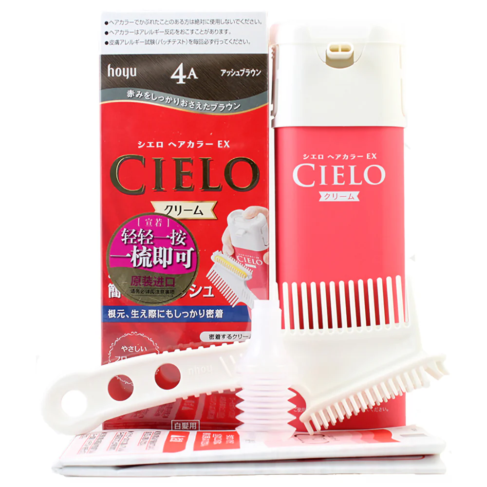 Hoyu Cielo Cream Hair Color - 4A Natural Ash Brown, 80g - Image 2