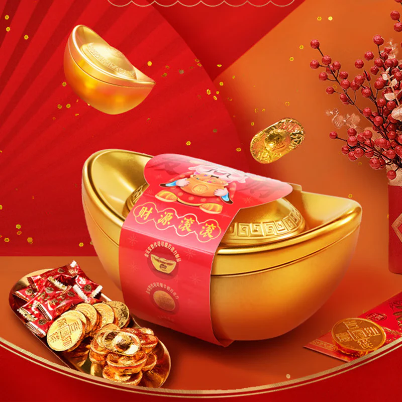 Hsu Fu Chi Gold Ingot Shaped Chocolate 200g - Image 2