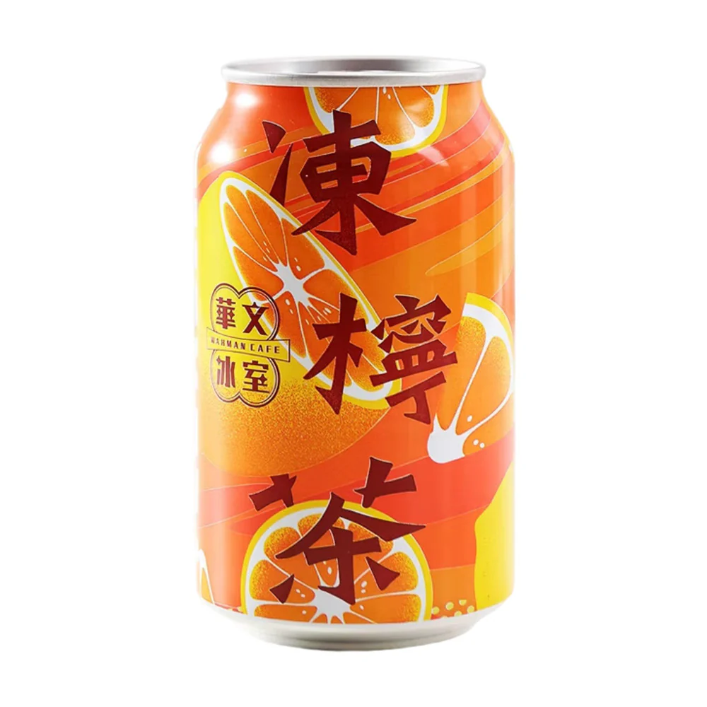 Hua Wen Cafe Lemon Iced Tea - 315ml x 24 Cans - Image 2