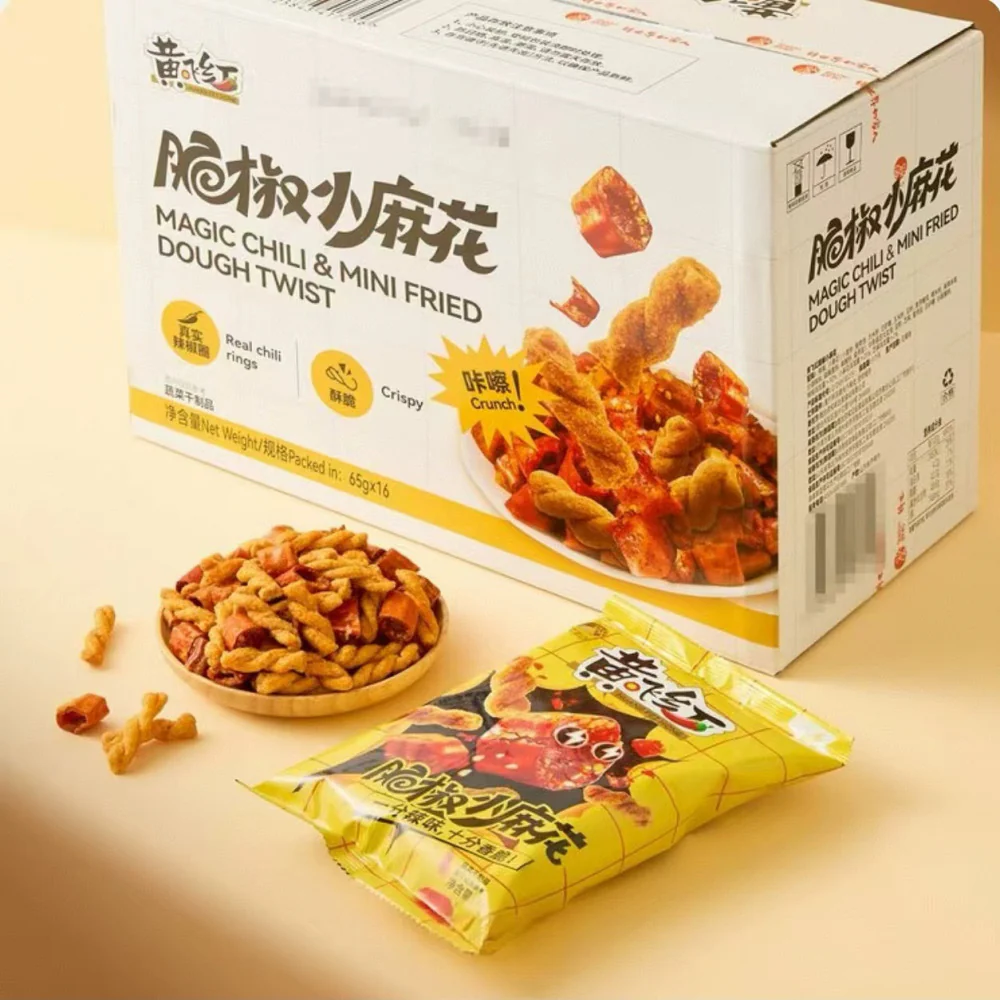 Huang Fei Hong Magic Chili Mini Fried Dough Twists 65g – Limited Import - Image 2