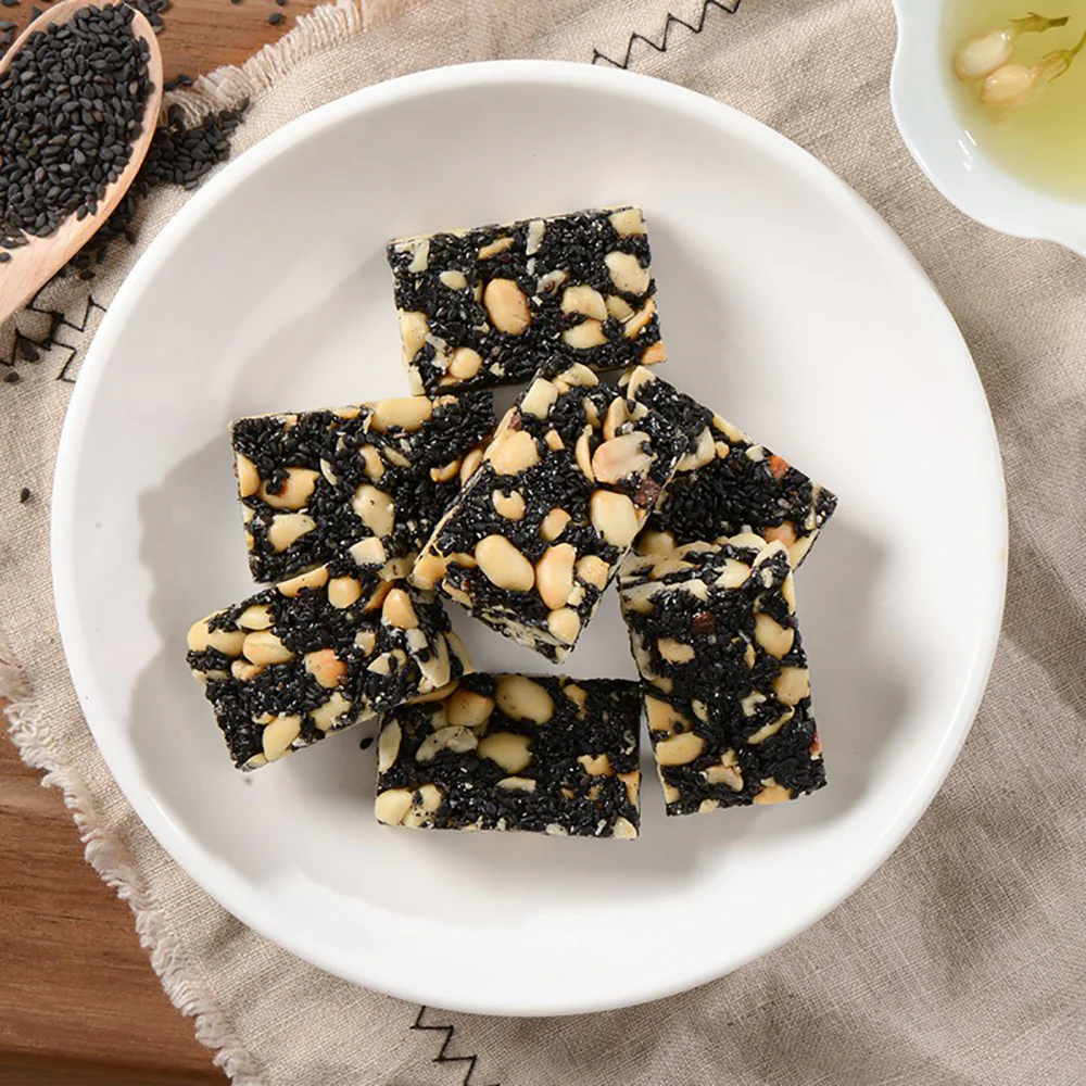 Huanglaowu Black Sesame Cake - 208g - Image 5