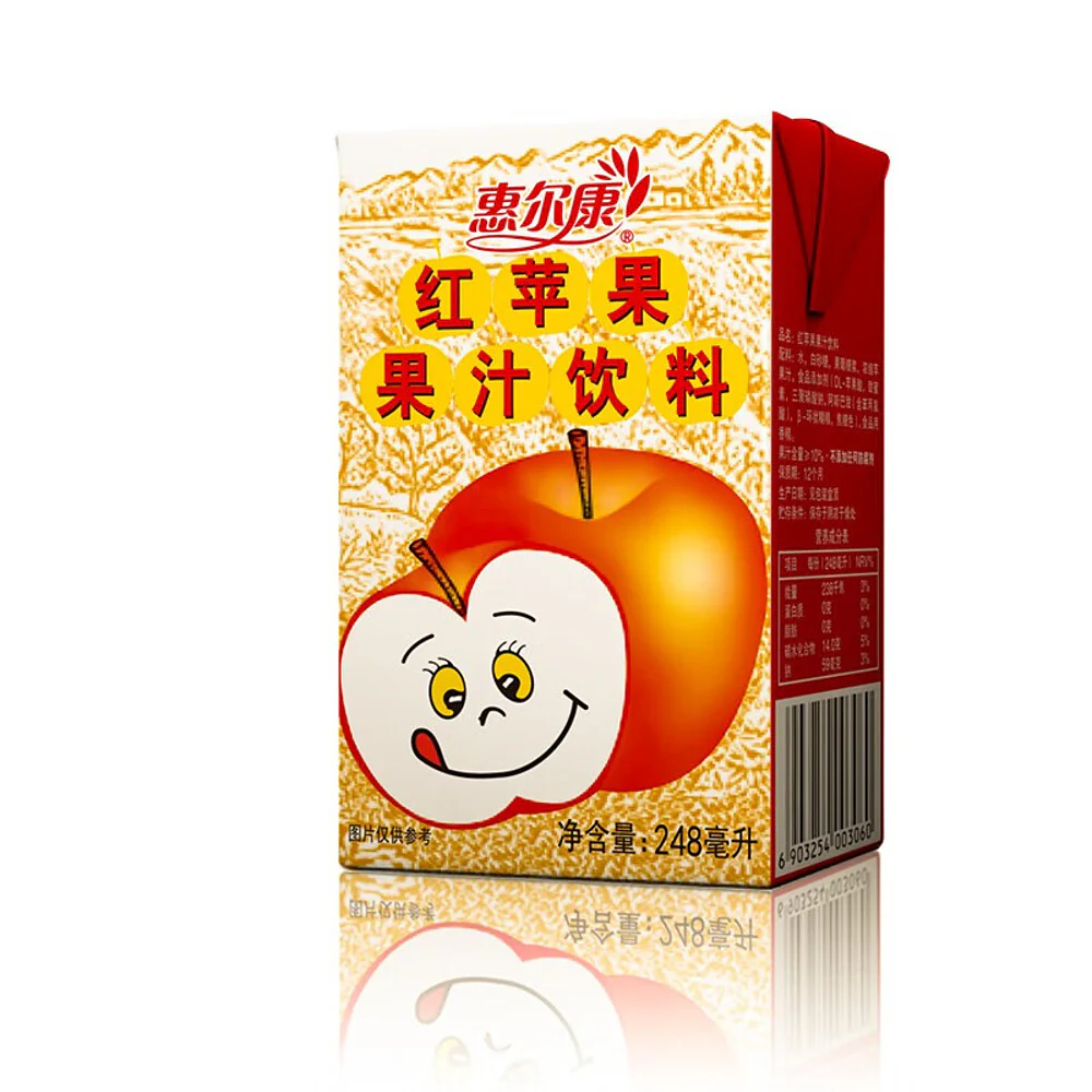 Hui Er Kang Red Apple Juice Drink - 248ml x 24 - Image 3