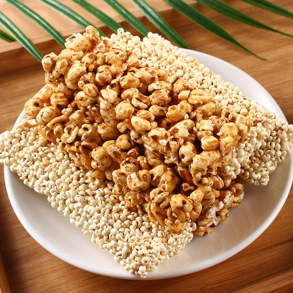 Huiji Haobashi Puffed Wheat Bars 400g – Non-Fried - Image 2