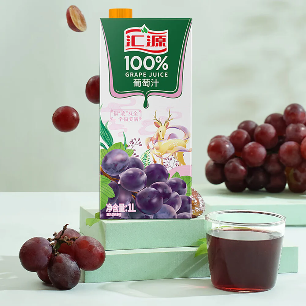 Huiyuan 100% Grape Juice - 1L - Image 2