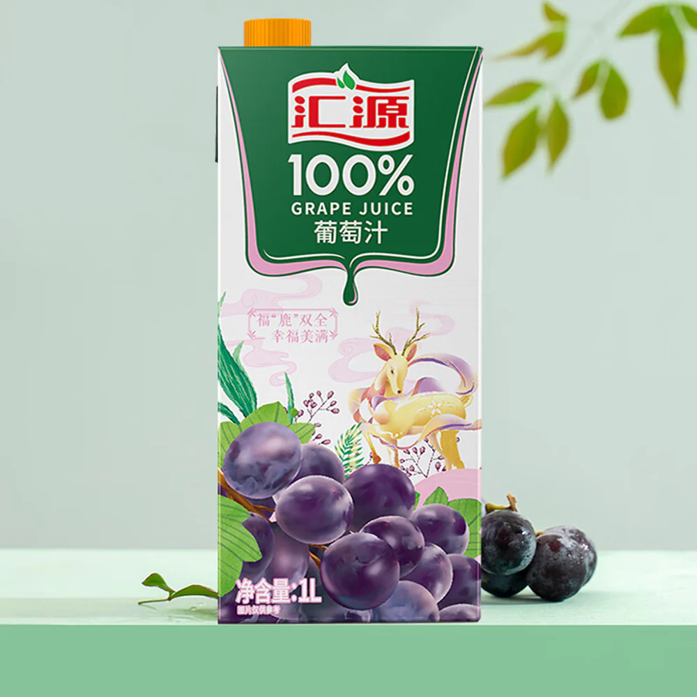 Huiyuan 100% Grape Juice - 1L - Image 3