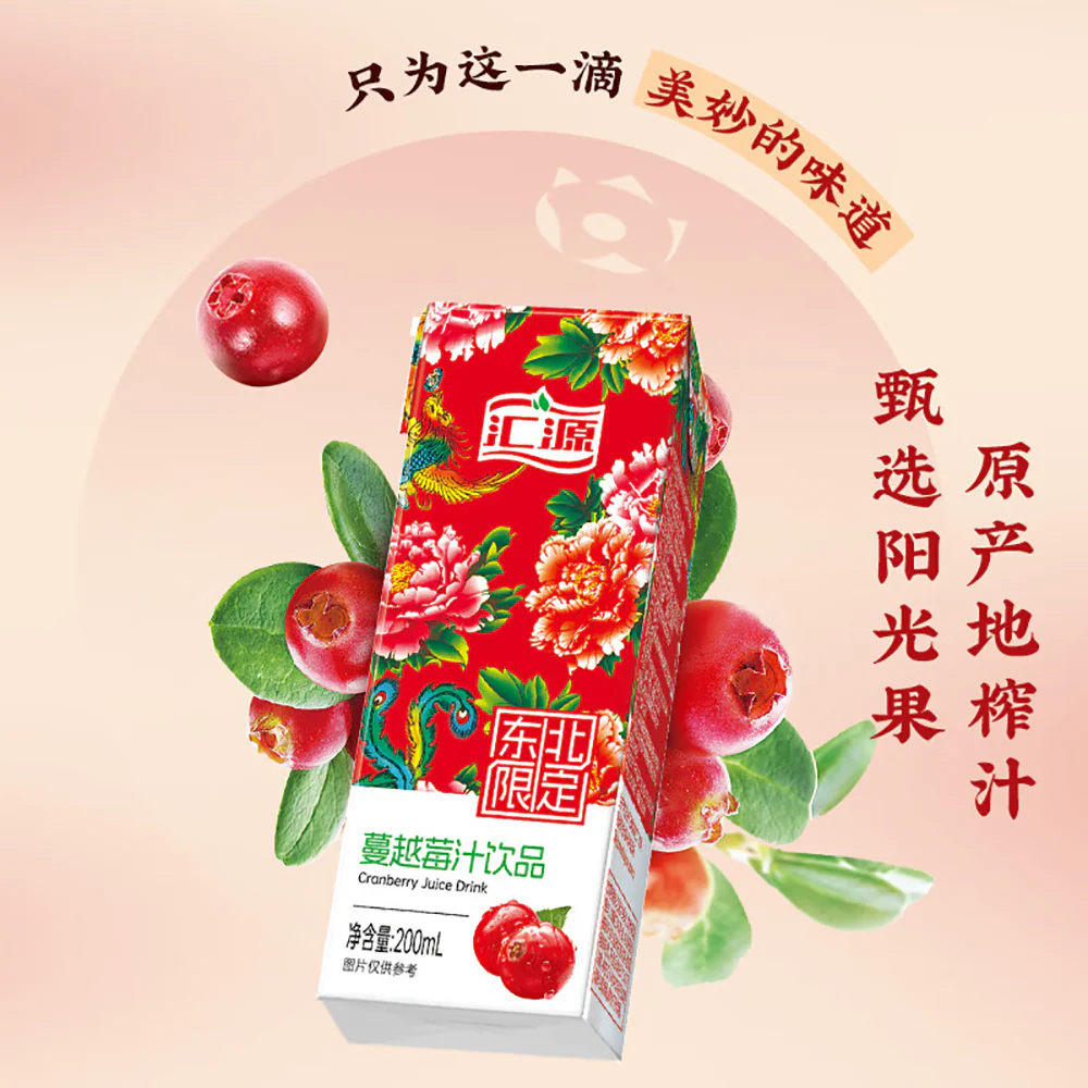 Huiyuan Northeastern Limited Edition Cranberry Juice - 200ml - Image 4
