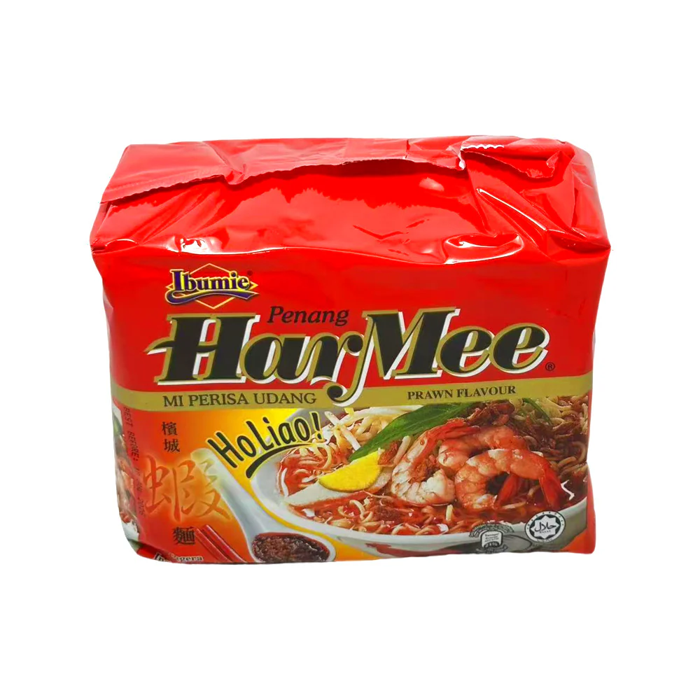 Ibumie Penang Har Mee Prawn Flavour Instant Noodles 85g x 5 - Malaysian Penang Prawn Mee Soup