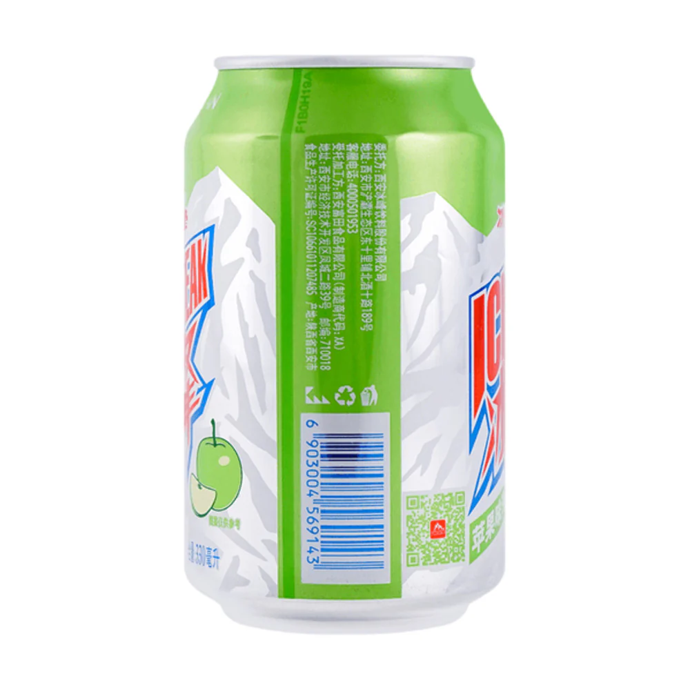 Ice Peak Apple Soda 330ml – Refreshing Carbonated Soft Drink - Image 2