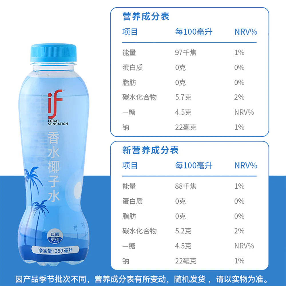 IF 100% Perfumed Coconut Water 350ml - Box of 24 - Image 4