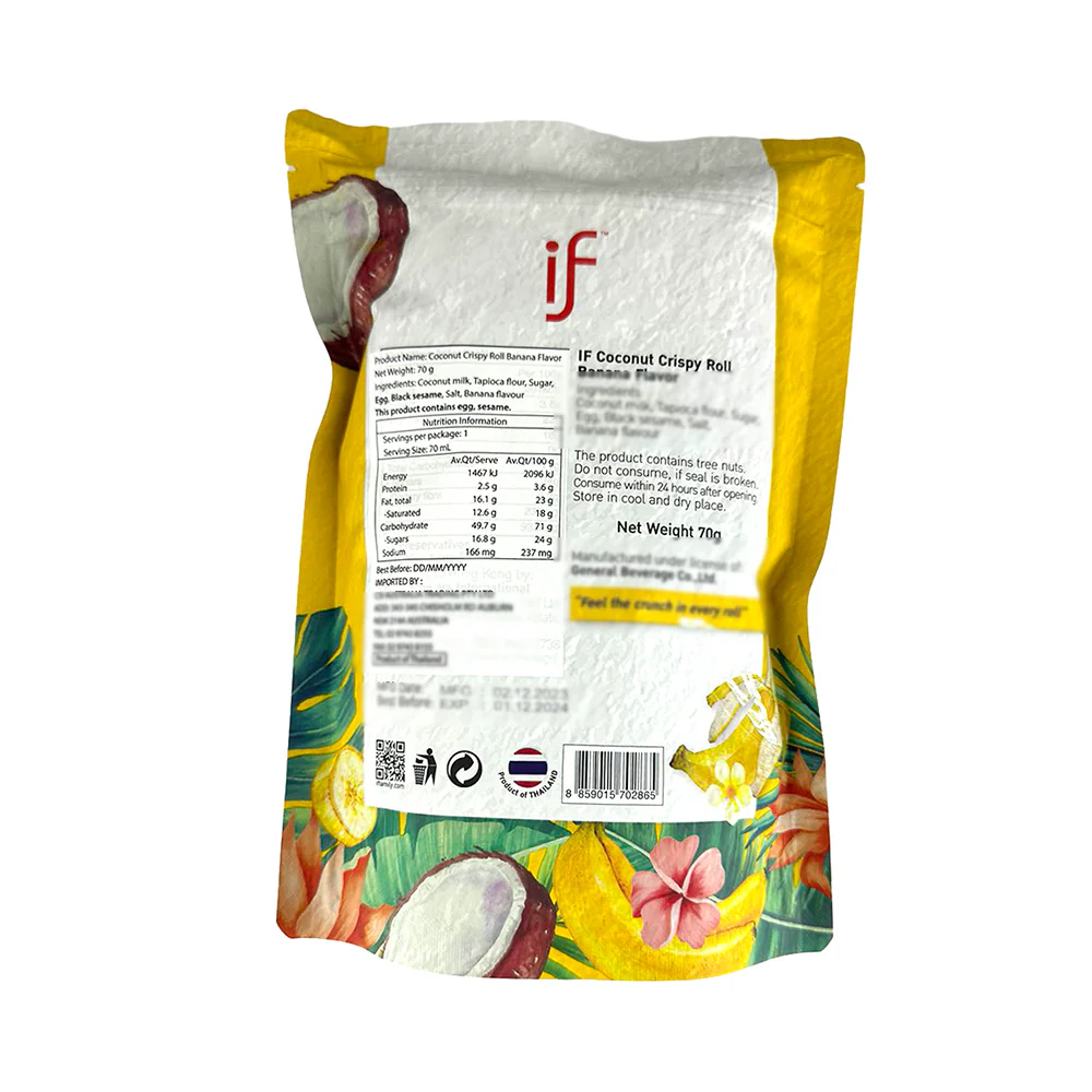 IF Coconut Crispy Roll - Banana Flavor - 70g - Image 2