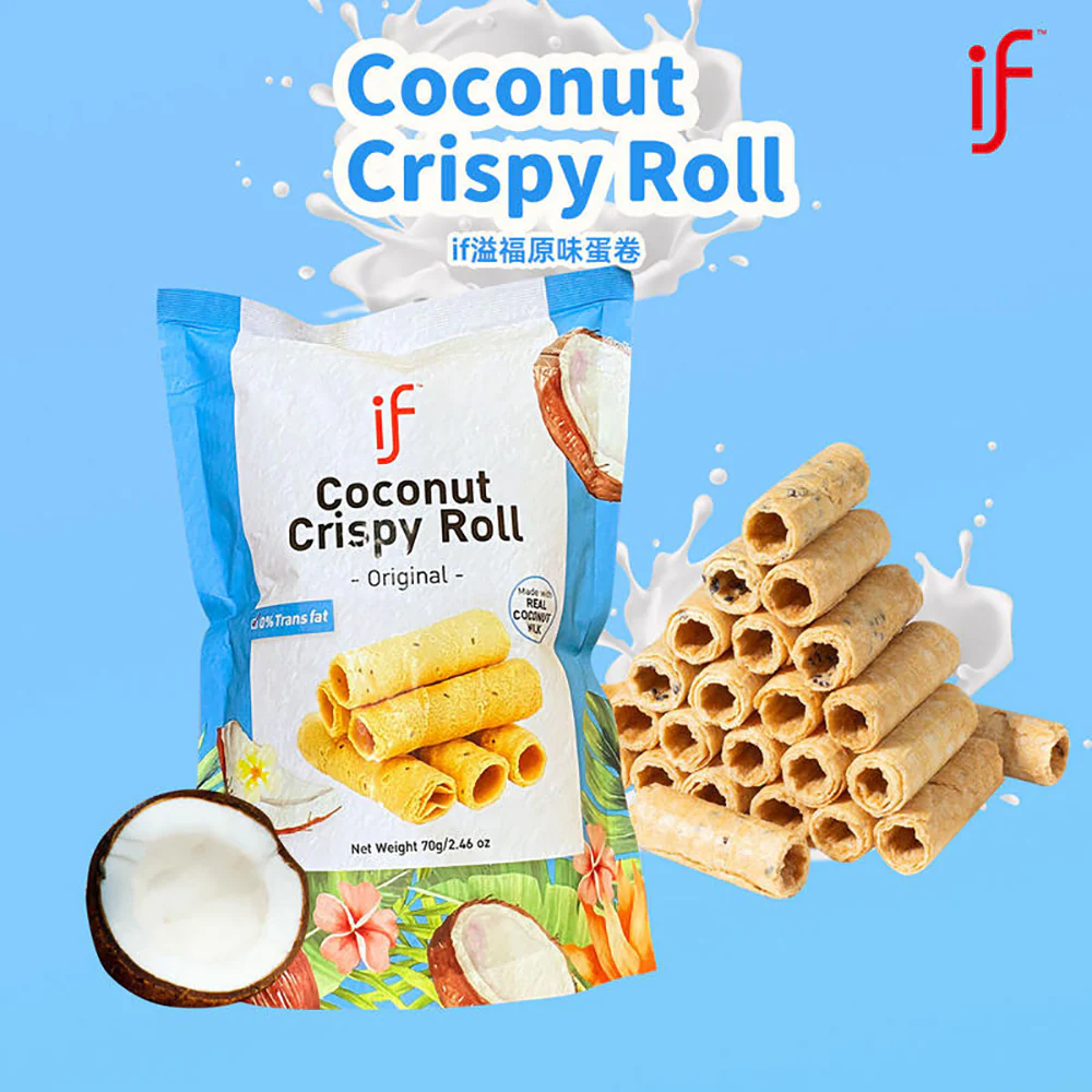 IF Coconut Crispy Roll - Original - 70g - Image 2