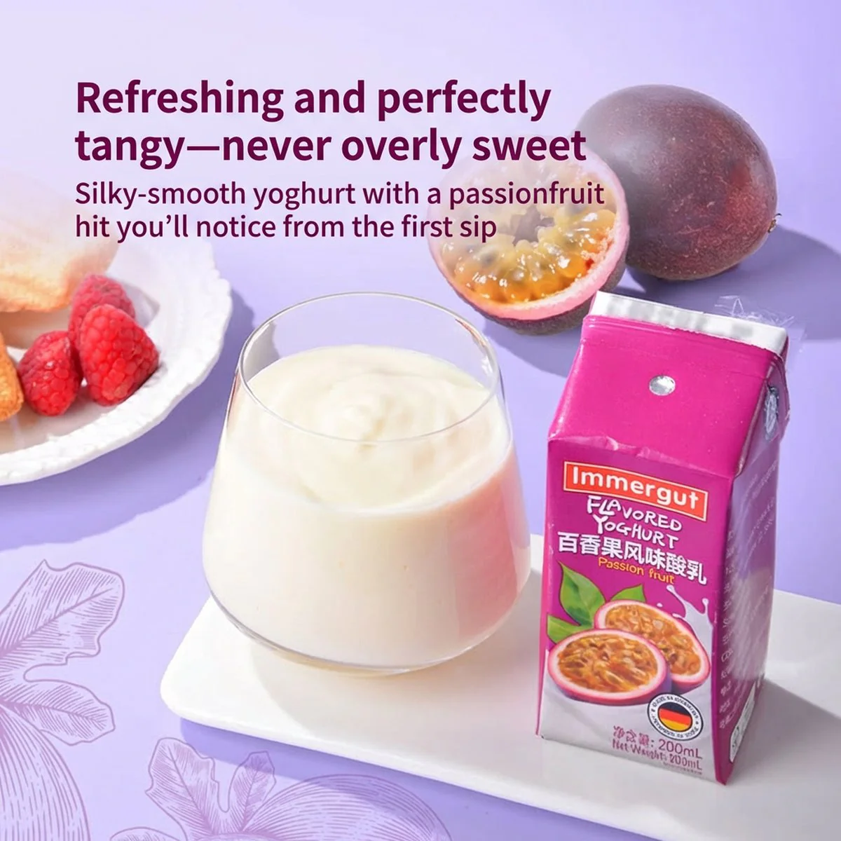 Immergut Passion Fruit Flavoured Yogurt Drink 200mL x 24 – Made in Germany – Limited Import - Image 4