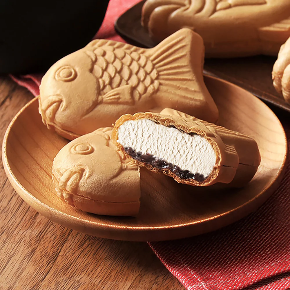 Imuraya Taiyaki Ice Cream with Red Bean Filling - Box of 5, 300ml - Image 3