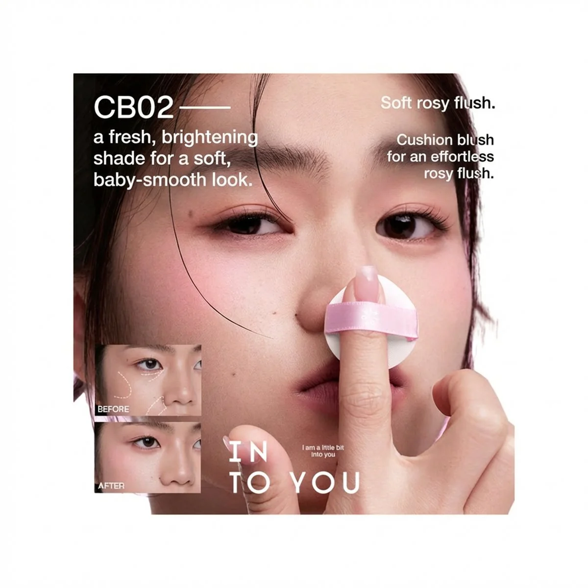 INTO YOU Air Cushion Blush #CB01 Spring Apricot - 3.2g - Image 2