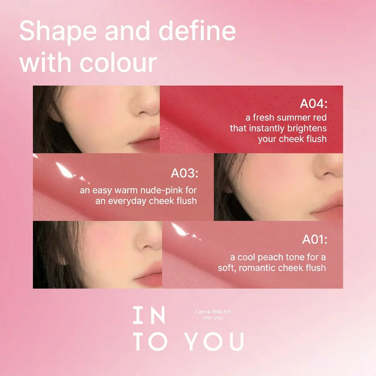 INTO YOU Airy Blush #A04 Half Summer Red 5.7g - Image 2