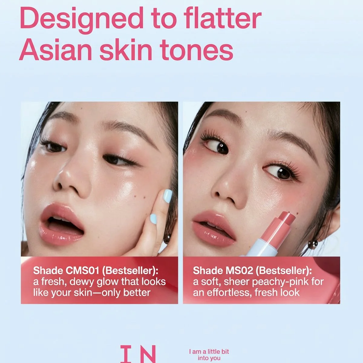 INTO YOU Dewy Multi-Use Stick CMS01 Clear Glow 4.4g – Eye, Cheek & Lip Glass-Skin Highlighter - Image 2