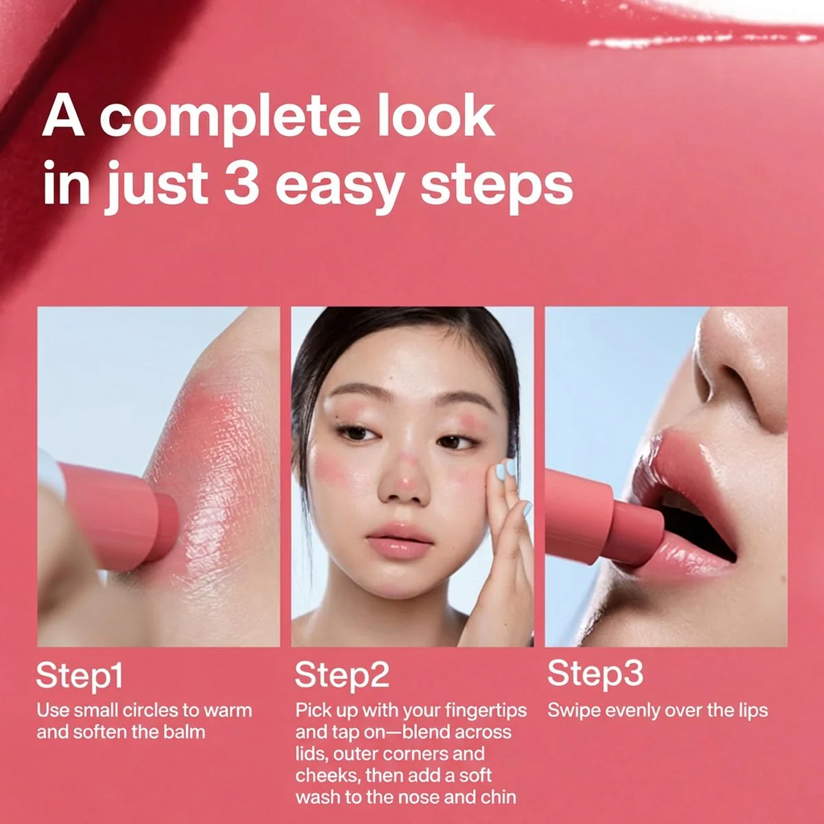 INTO YOU Dewy Multi-Use Stick CMS01 Clear Glow 4.4g – Eye, Cheek & Lip Glass-Skin Highlighter - Image 3