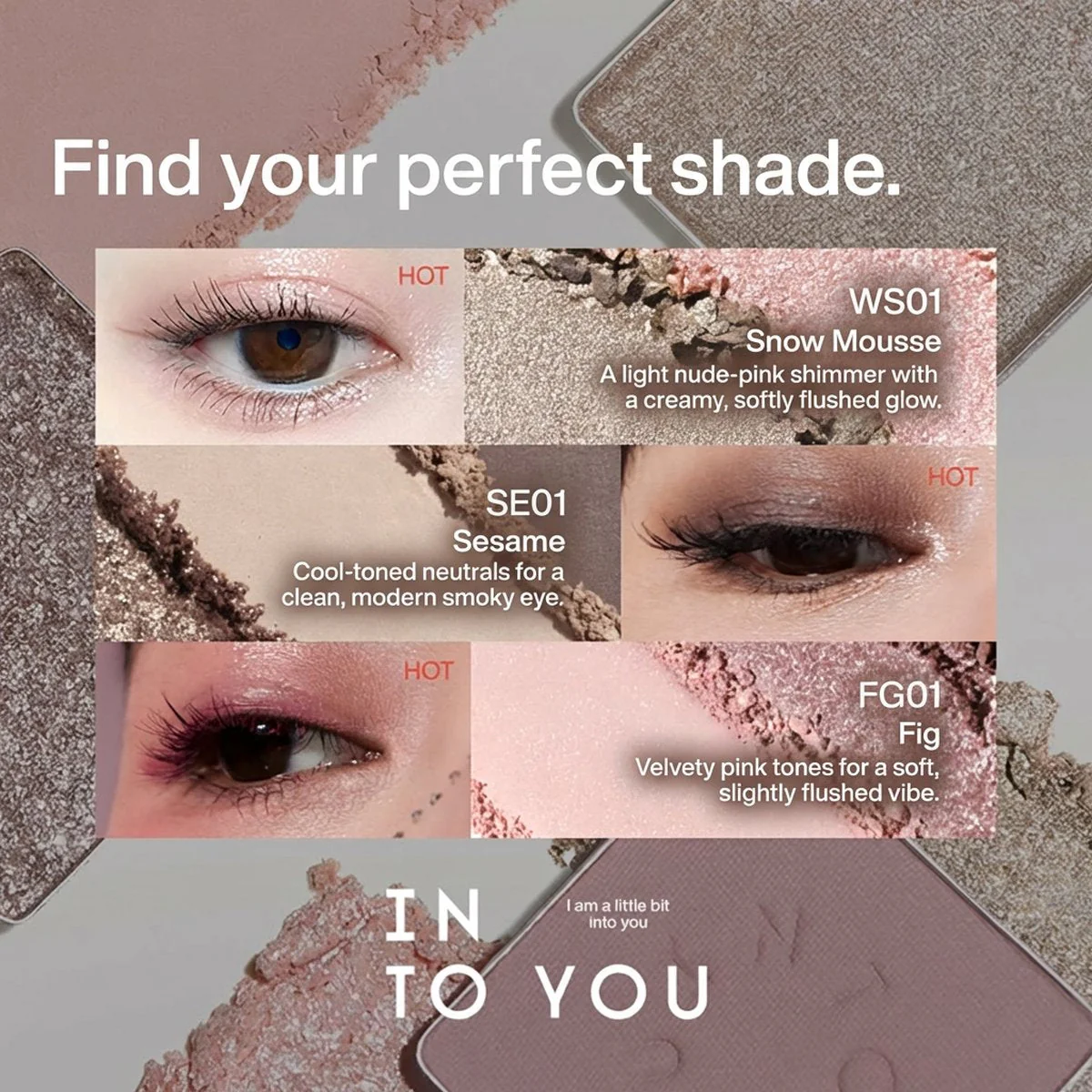 INTO YOU Four Shades Eyeshadow Palette #MT01 - Image 3