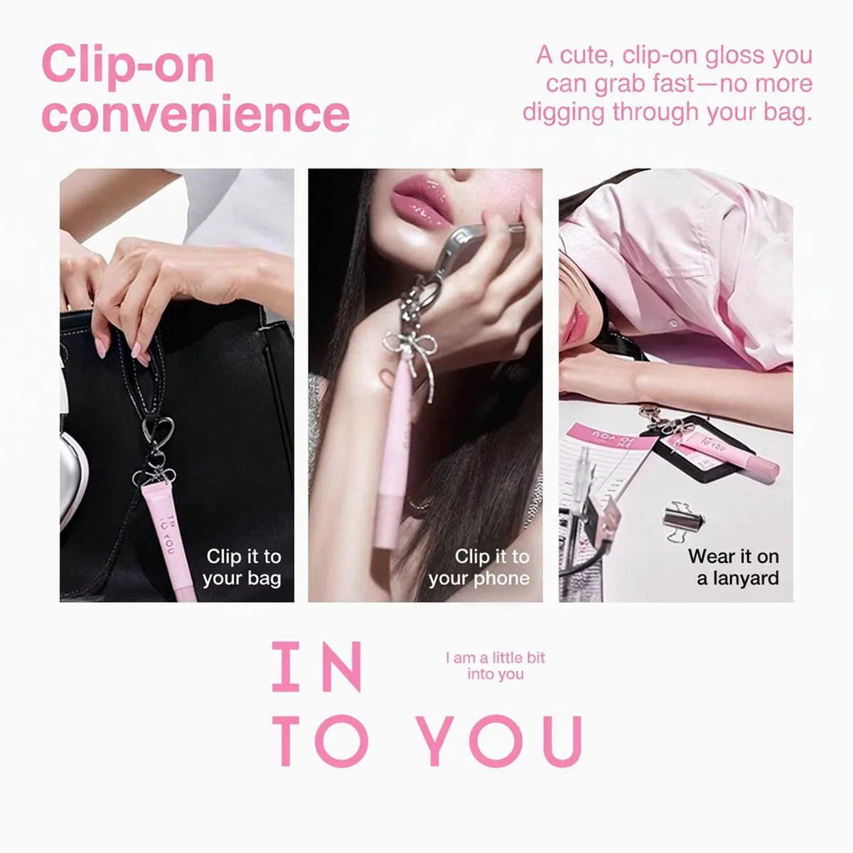 INTO YOU Lip Gloss Tint 9ml – Squeeze Tube with Cooling Metal Applicator, 6 Shades - Non-Sticky High-Shine Lip Glaze - Image 2