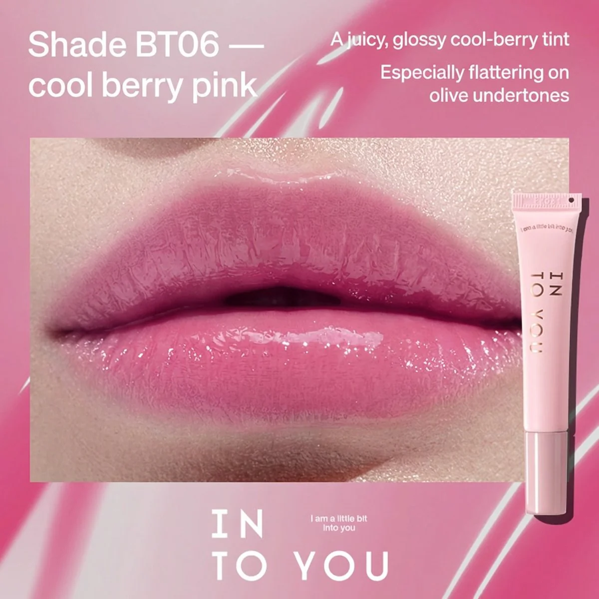 INTO YOU Lip Gloss Tint 9ml – Squeeze Tube with Cooling Metal Applicator, 6 Shades - Non-Sticky High-Shine Lip Glaze - Image 4