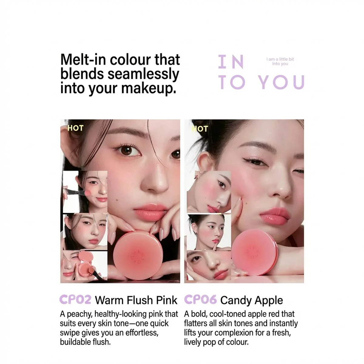 INTO YOU Melt-In Cream Blush 4g – 6 Shades Available - Image 3