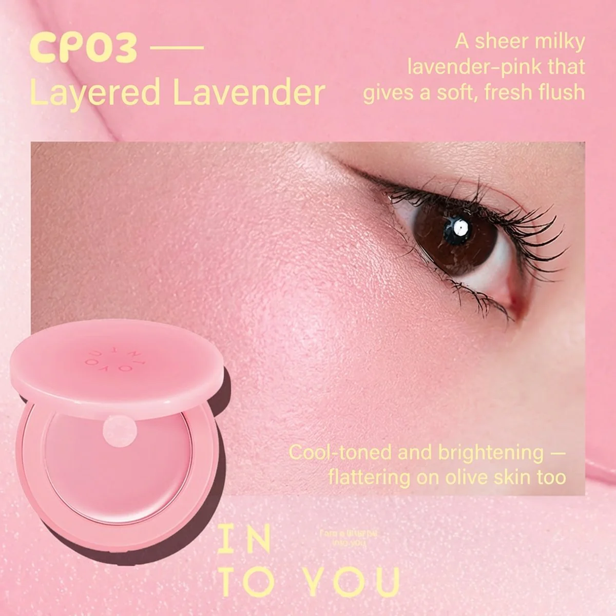 INTO YOU Melting Cream Blush 4g – Buildable, Dewy Finish (6 Shades)
