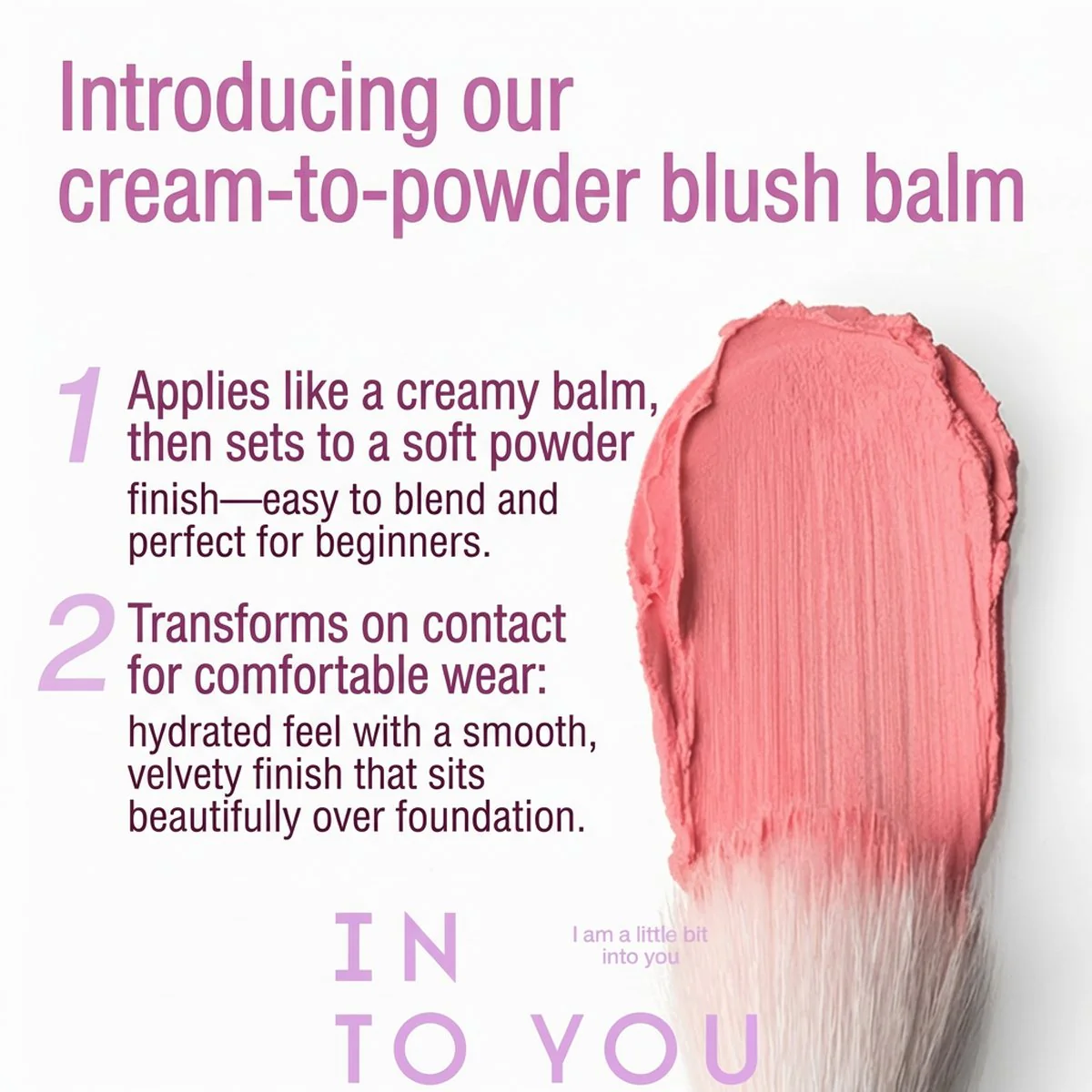 INTO YOU Melting Cream Blush 4g – Buildable, Dewy Finish (6 Shades) - Image 2