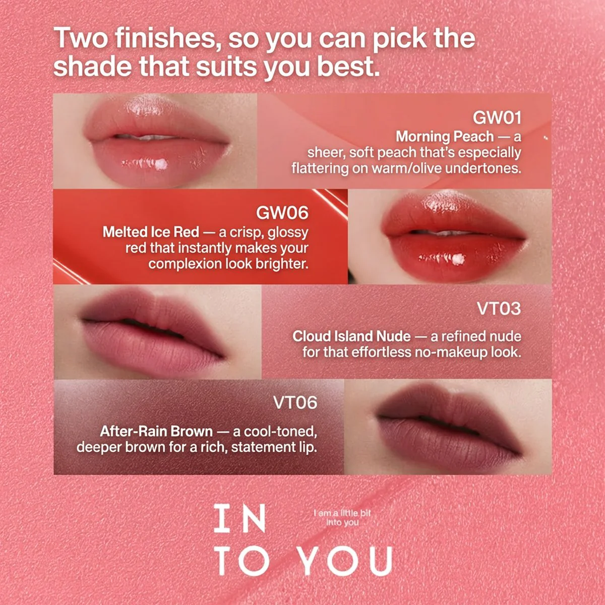 INTO YOU Mirror Lip Glaze GW06 Melting Ice Red - Image 4