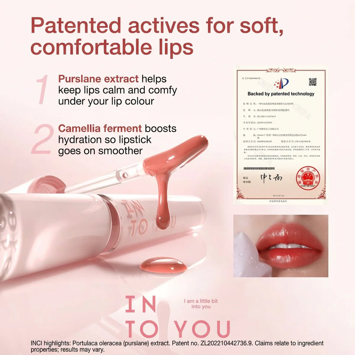 INTO YOU Mirror Lip Gloss GW01 Morning Peach - Image 2