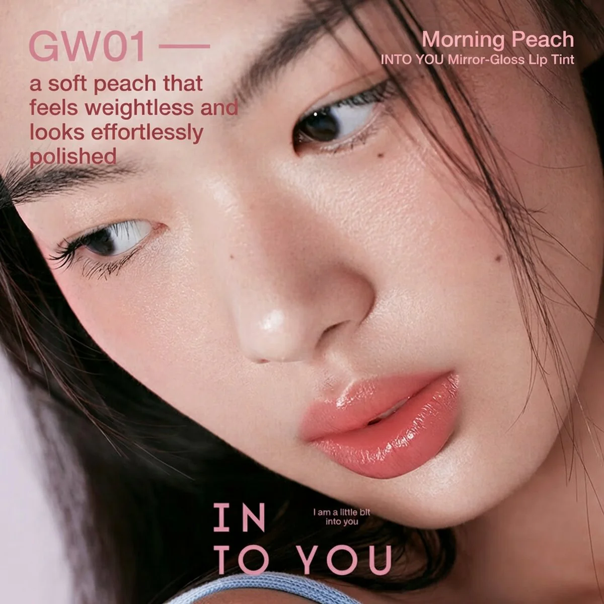 INTO YOU Mirror Lip Gloss GW01 Morning Peach - Image 3
