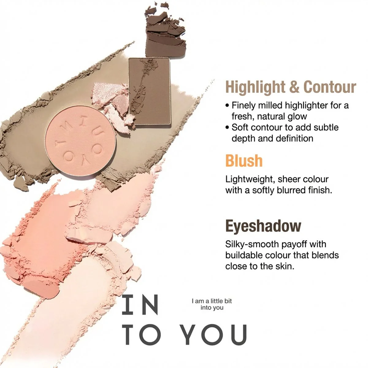 INTO YOU Misty Lilac FM02 All-in-One Face Palette – 10.5g (Contour, Blush, Highlight & Eyeshadow) - Image 3