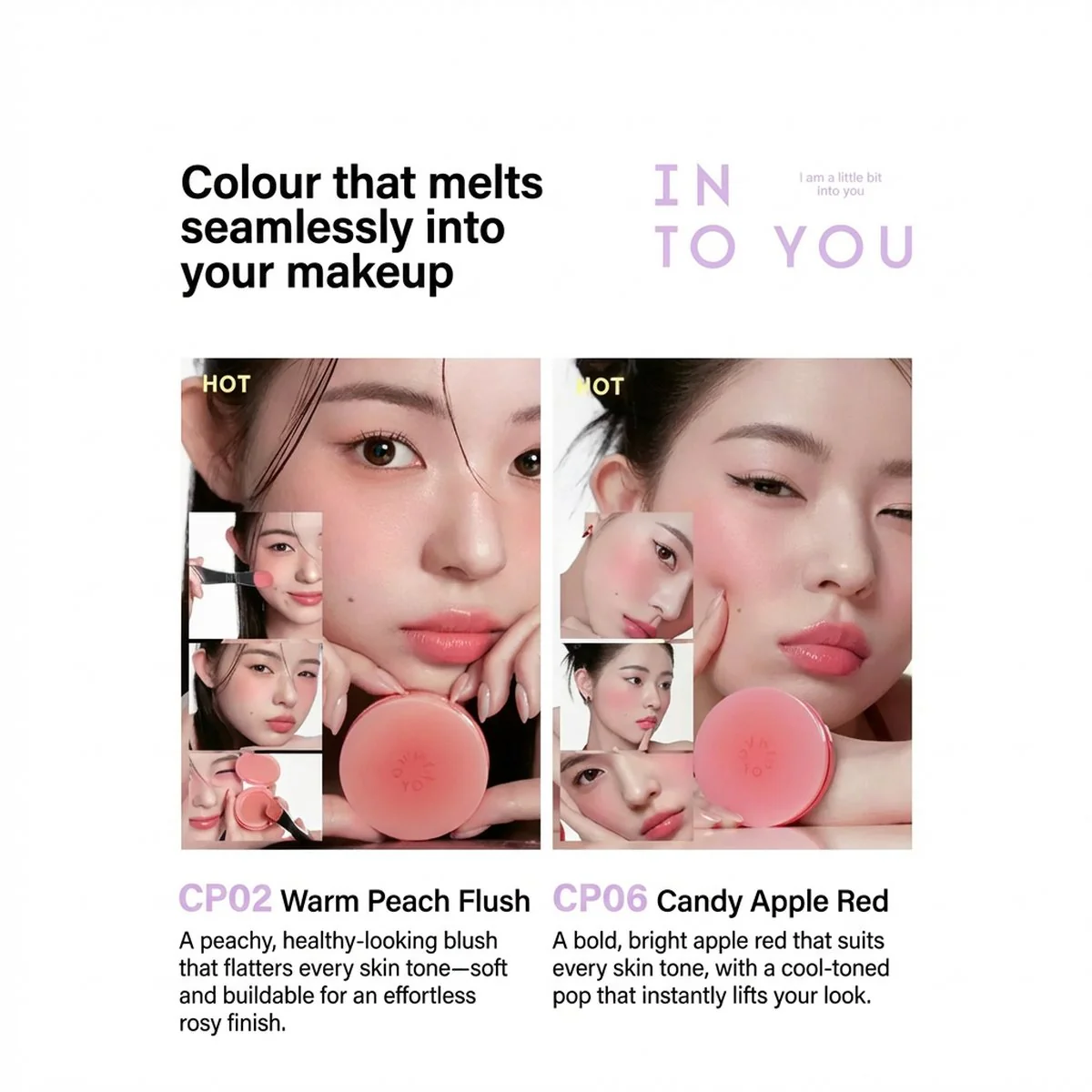 INTO YOU RongRong Cream Blush Balm 4g – 6 Shades - Image 3