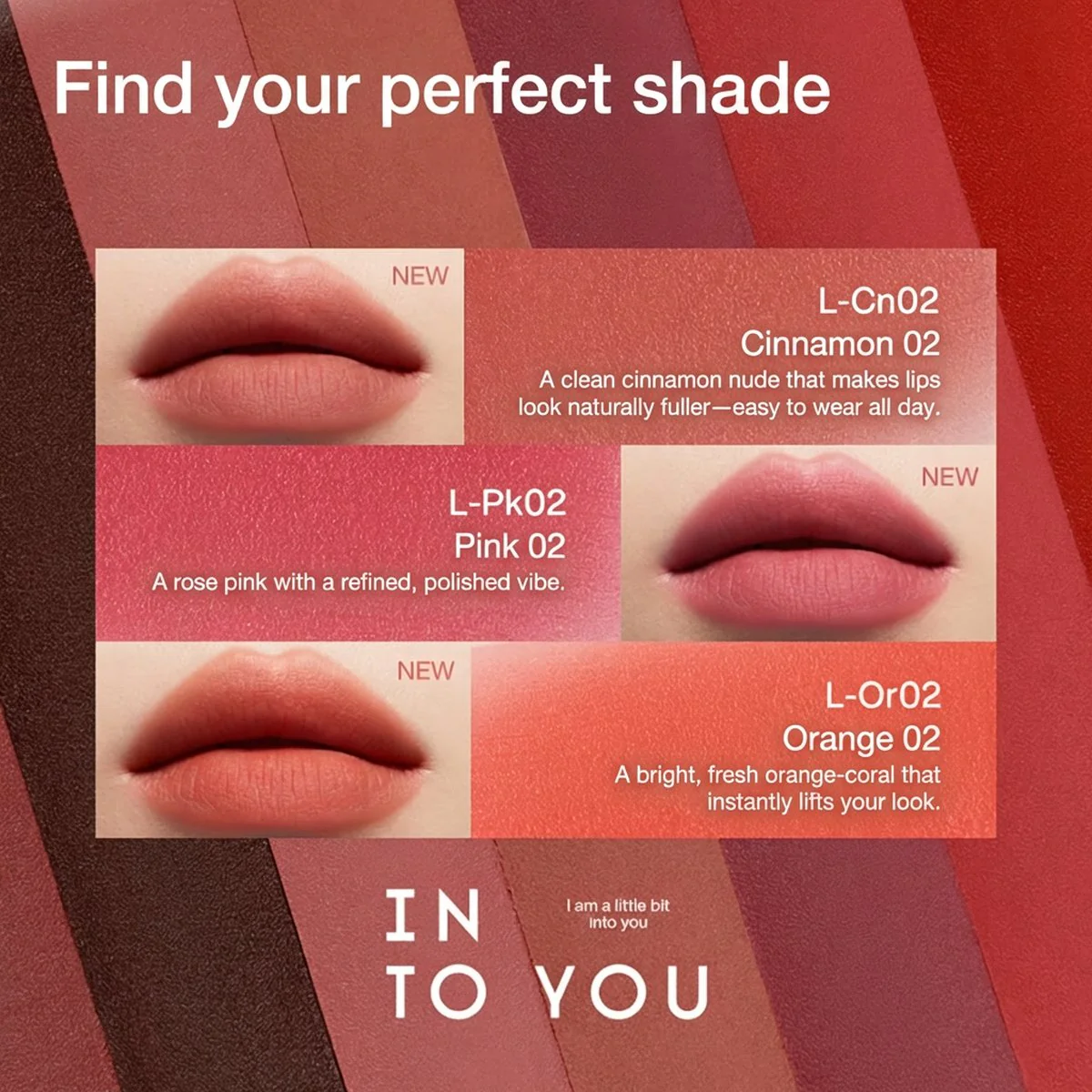 INTO YOU Soft Matte Lip Tint L-Cn01 Camel Series - Image 2