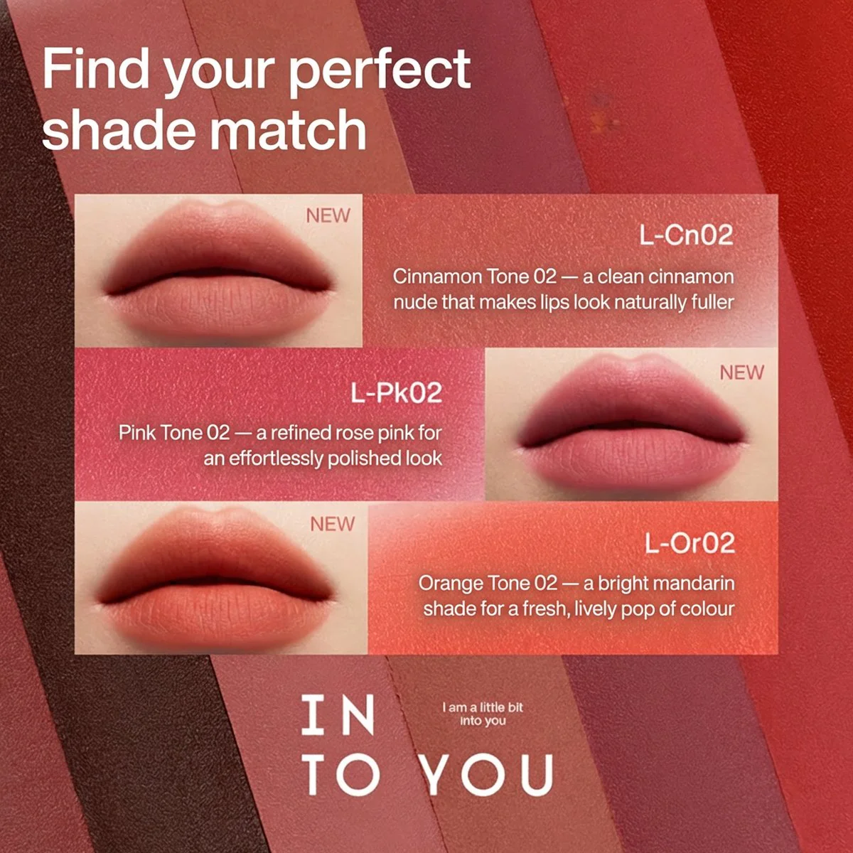 INTO YOU Soft Matte Lip Tint L-Cn02 Cinnamon Series - Image 2