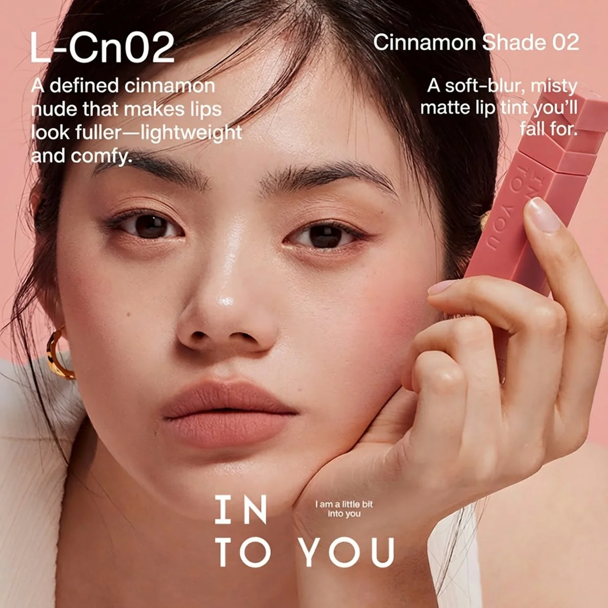 INTO YOU Soft Matte Lip Tint L-Cn02 Cinnamon Series - Image 4