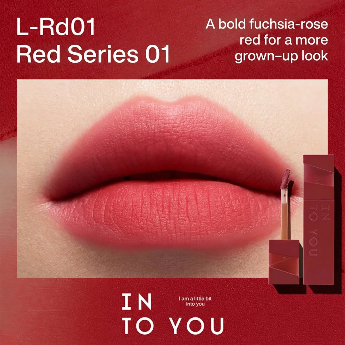 INTO YOU Soft Matte Lip Tint L-Rd01 Red Series
