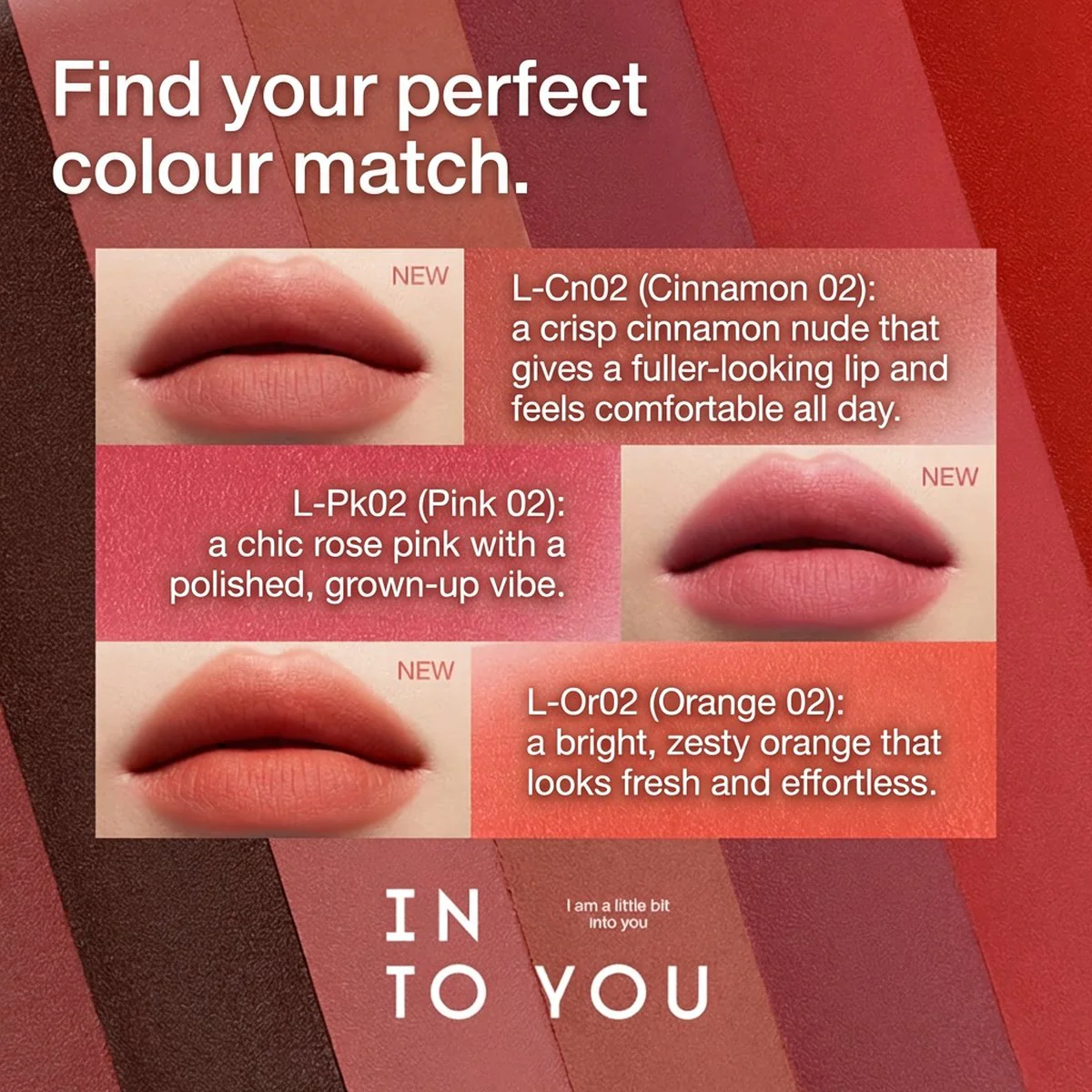 INTO YOU Soft Matte Lip Tint L-Rd01 Red Series - Image 2