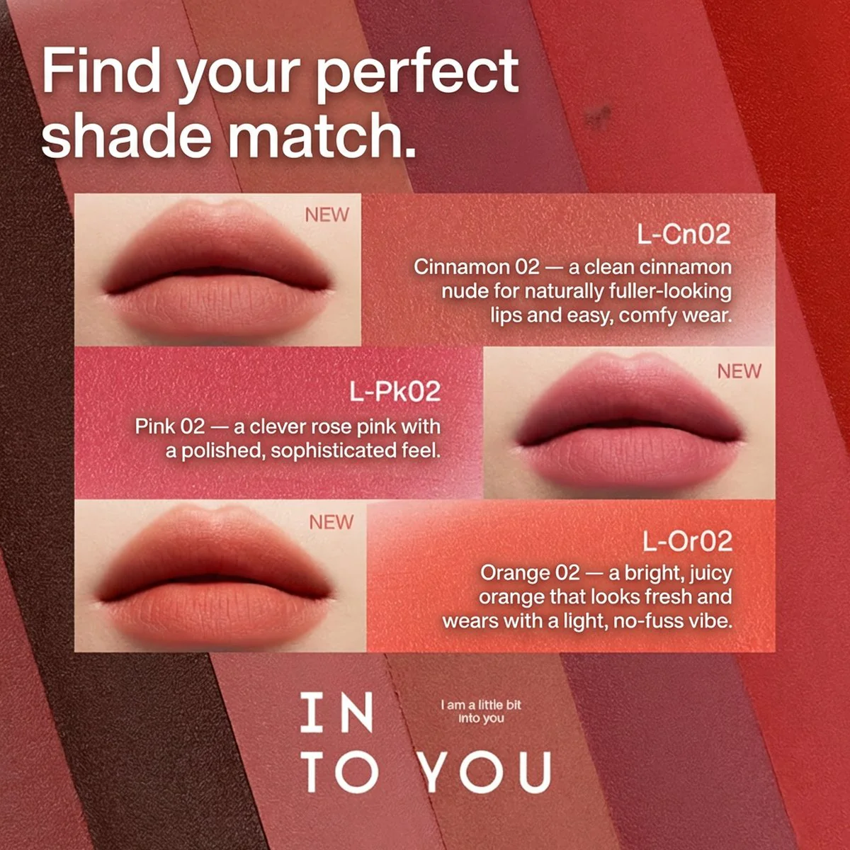 INTO YOU Soft Mist Lip Glaze L-Tp01 Brown Series - Image 2