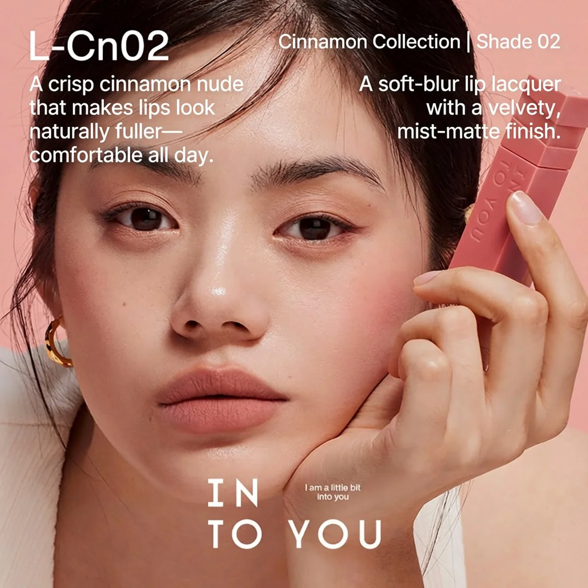 INTO YOU Soft Mist Lip Glaze L-Tp01 Brown Series - Image 4