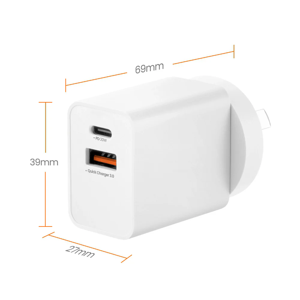 iQuick PD20W Charger 1C1A with Australian Plug - Image 4