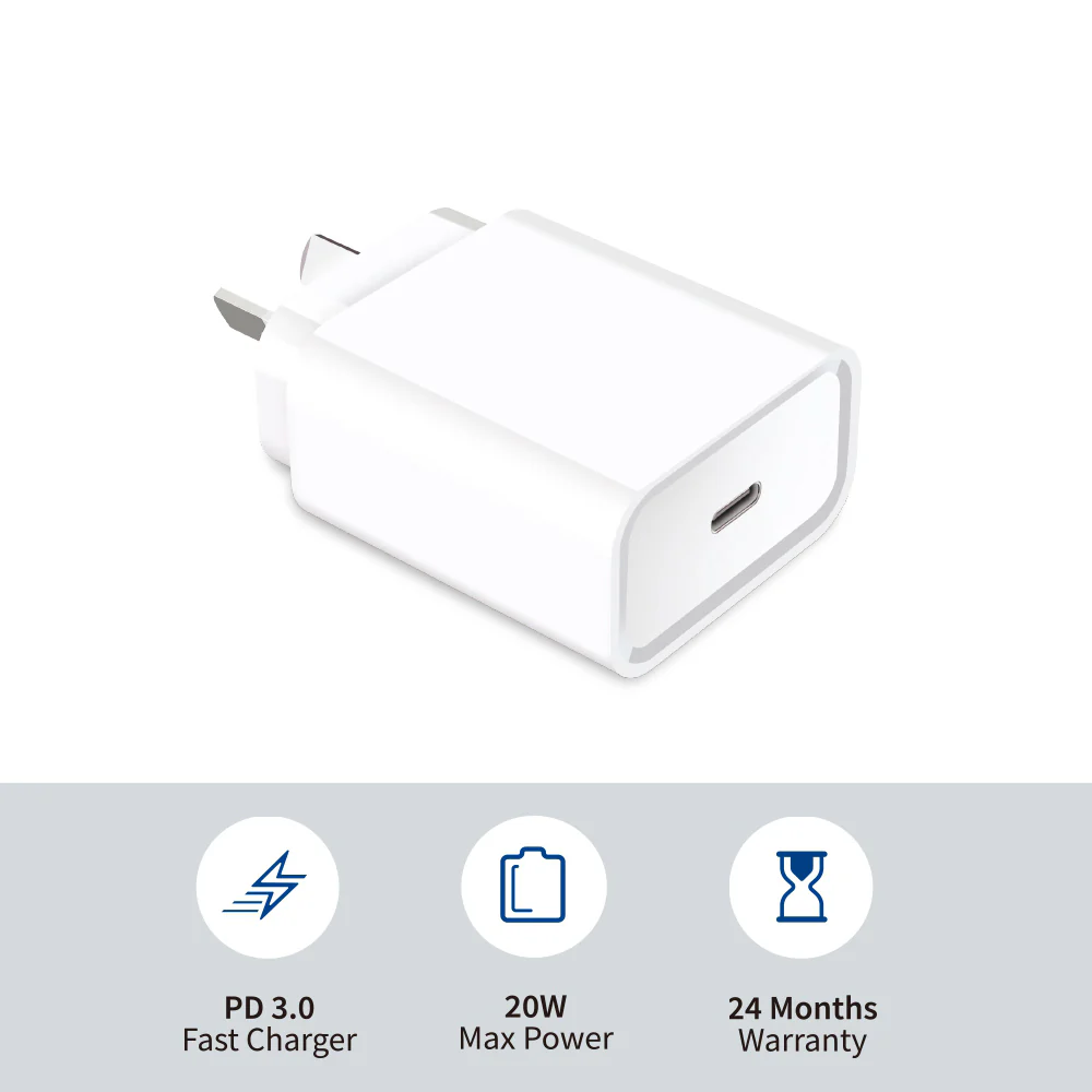 iQuick PD20W Fast Charger Power Adapter - Australian Standard - Image 3