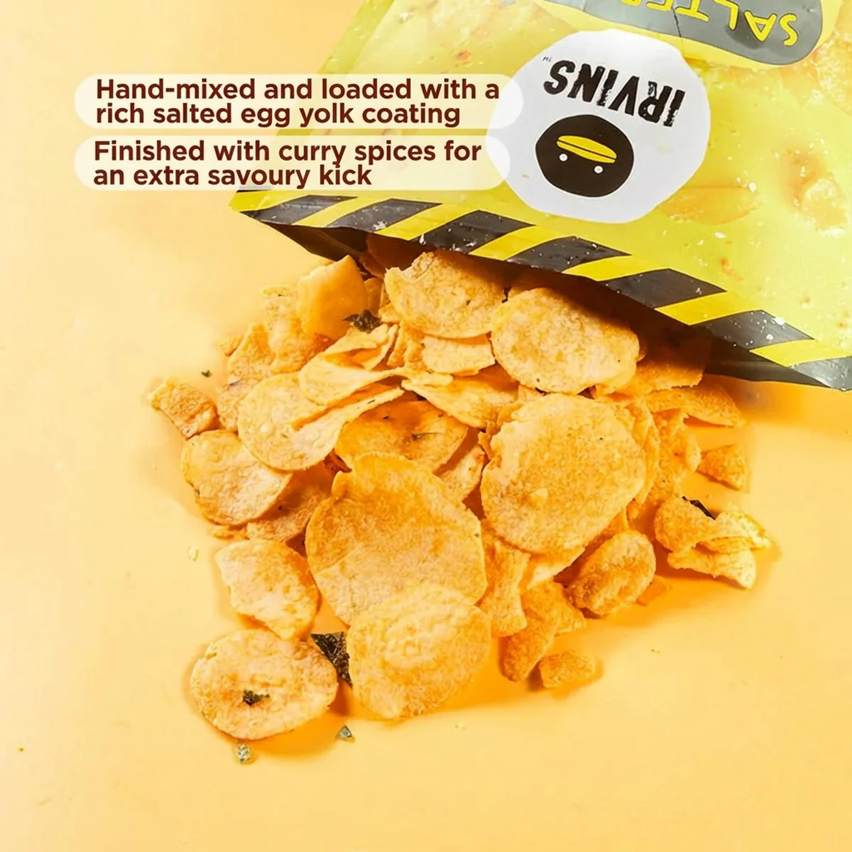 IRVINS Salted Egg Potato Chips 210g – Limited Import - Image 3
