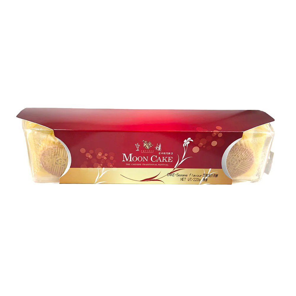 Isabelle Golden Tower Sesame Lava Mooncakes - 4 Pieces, 172g - Image 2