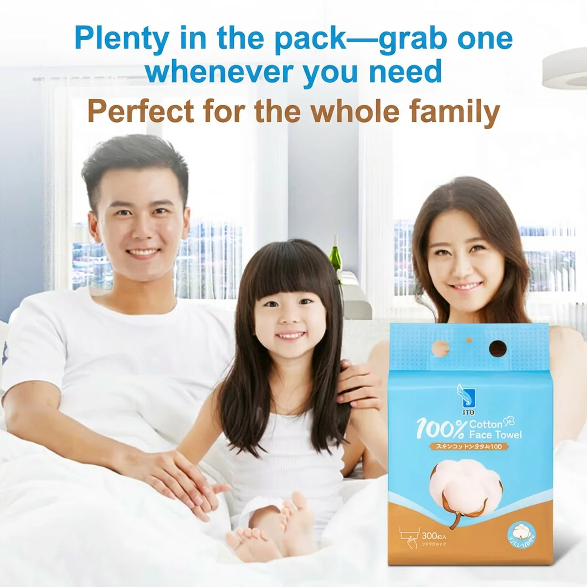 ITO 100% Cotton Face Towels - 300 Sheets - Image 4