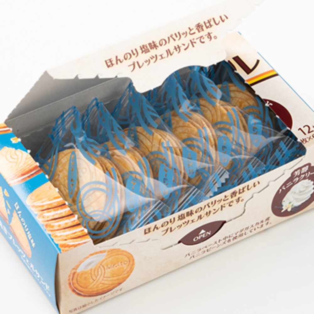 ITO Vanilla Cream Sandwich Biscuits - 12 Pieces, 126g - Image 2