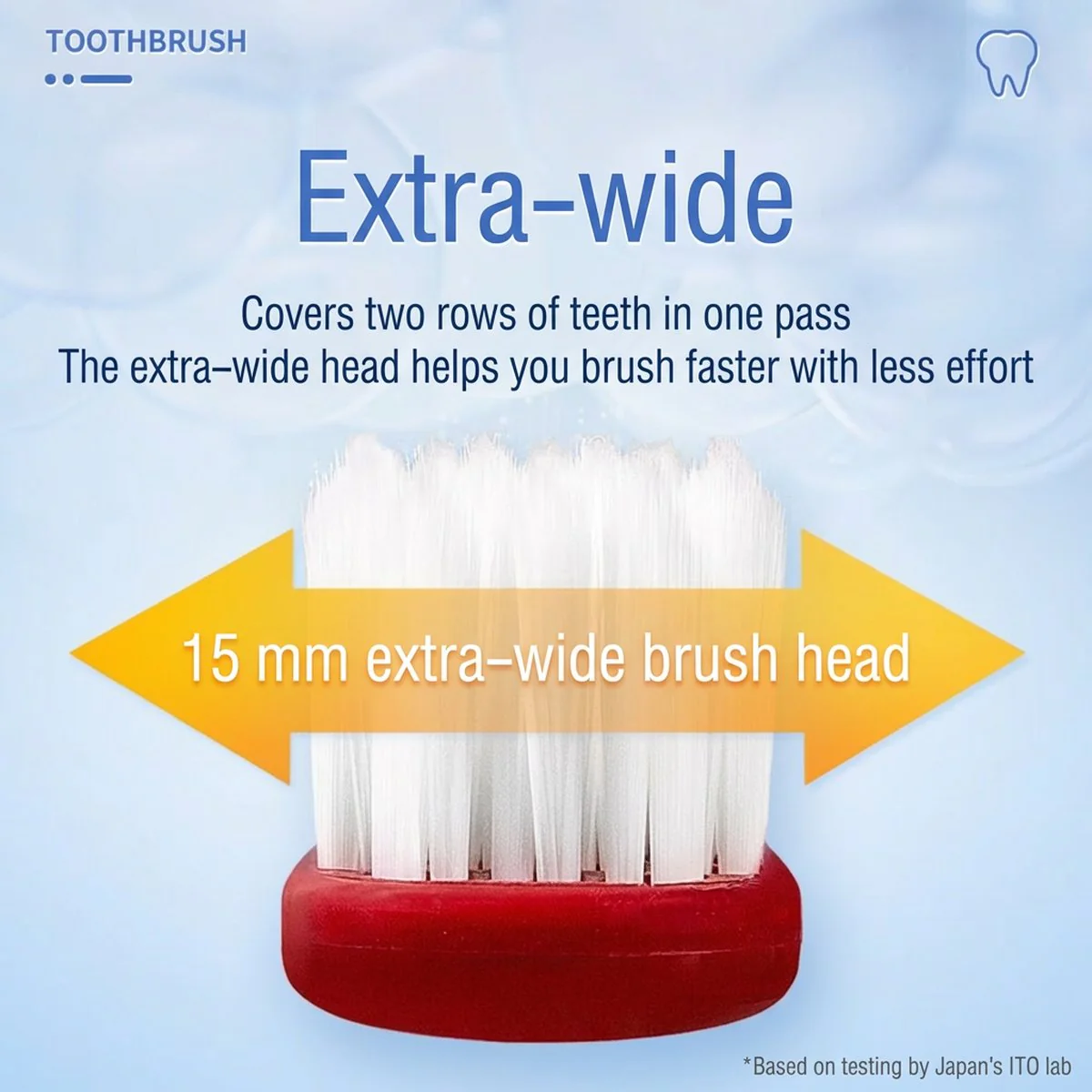 ITO Wide Head Toothbrush - Random Color - Image 5