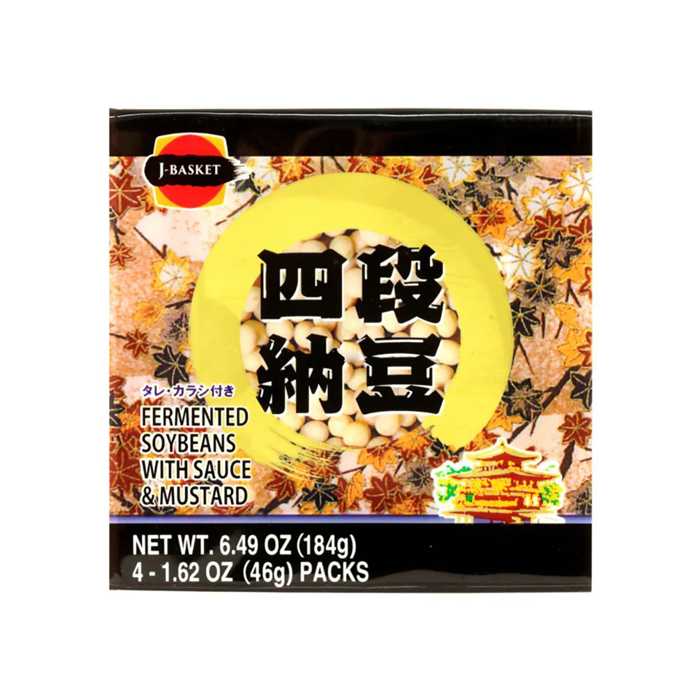 J-Basket Japanese Four-Pack Natto - 184g