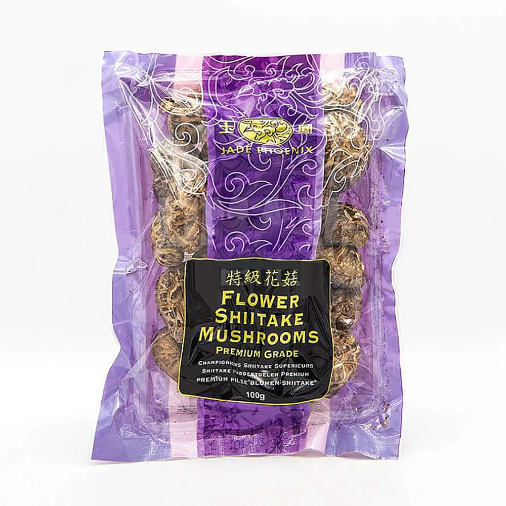 Jade Phoenix Premium Flower Shiitake Mushrooms - 100g