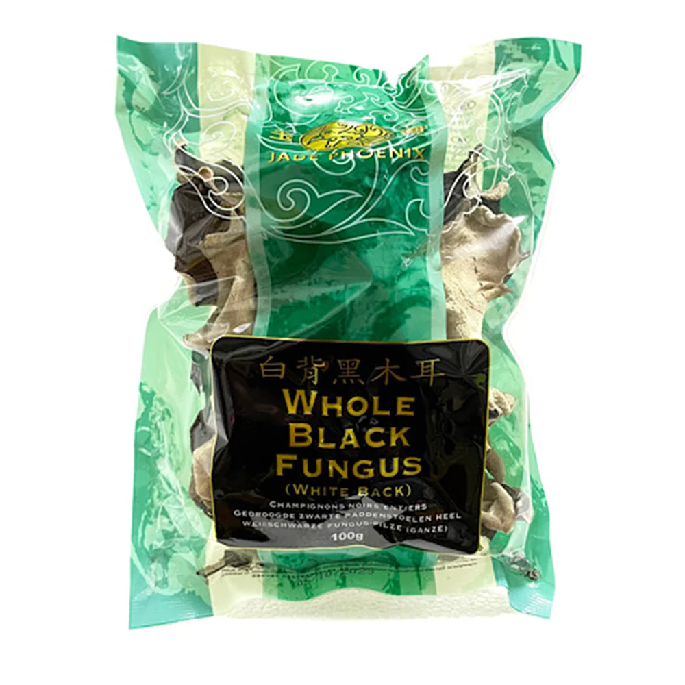 Jade Phoenix Whole Black Fungus (White Back) - 100g